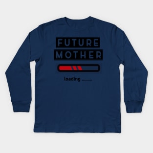 Future Mother - pregnant woman Kids Long Sleeve T-Shirt